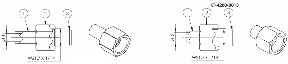 Гайки и хвостовики